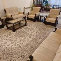 مبل 9 نفره کلاسیک چوب گردو