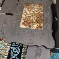 مبل چرم ۷نفره با ۱میز و۴عسلی|مبلمان خانگی و میز عسلی|دزفول, |دیوار