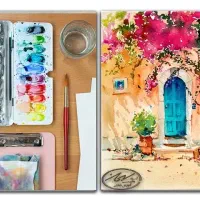 آموزش نقاشی با آبرنگ با قیمتی استثنایی