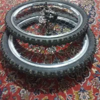 فروش دو عدد رینگ دوچرخه با لاستیک و تیوپ کاملا