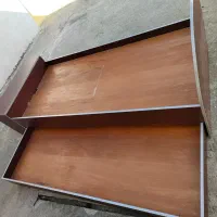 تخت یک نفره چوبی ام دی اف|تخت و سرویس خواب|ساری, |دیوار