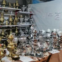 سماور پولوتون برنجی گازی زغالی ذغالی 3کاره مسی|قوری، کتری، قهوه‌ساز دستی|اصفهان, لاله|دیوار