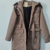 پالتو دخترونه کلاه دار تمیز و نو نو