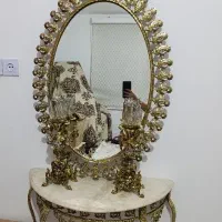 آینه ومیزوشمعدان برنزمناسب جهازیه