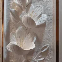 تابلو گچبری مدرن برجسته با نور مخفی ۱۲۰×۴۰