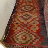 گلیم دست بافت قدیمی|گلیم، جاجیم، گبه|کرمانشاه, |دیوار