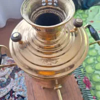 یک سماور استوانه ای روسی به شرط پلمپ|کلکسیون اشیاء عتیقه|سقز, |دیوار