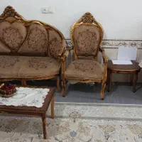 مبل سلطنتی ۹ نفره|مبلمان خانگی و میز عسلی|فسا, |دیوار