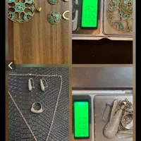 نیم ست طلا.انگشتروگوشواره وگردنبند