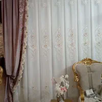 پرده سفید و پشت پنجره ای|پرده، رانر، رومیزی|تربتحیدریه, پائین ولایت|دیوار