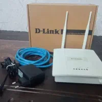 دستگاه اکسس‌پوینت مدل دی لینک و دستگاه بارکد خوان