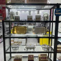 دکوری فلزی با شیشه