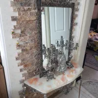 ایینه‌‌شمعدان‌برنجی|آینه|گلستان (تهران), |دیوار