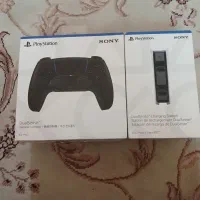 دسته مشکی ps5 و پایه شارژر اصلی