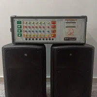 اکو پاور میکسر امپلی فایر JAS به همراه ۲ عدد باند