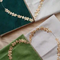 سجاده عروس وداماد طرح قلب