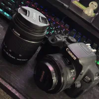 دوربین کنون ۷۰۰ canon 700d با لنز ۵۰ و ۵۵-۱۸