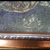 تابلو تبریز ۶۰ رج چله ابریشم گل ابریشم فرانسوی|تابلو فرش|تهران, بازار|دیوار