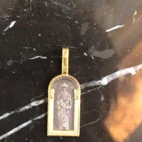 مدال پلاک گردنبند الیاژی از برنز و نقره