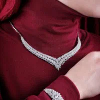 نیم ست نقره|جواهرات|گرگان, |دیوار