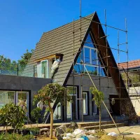 کلبه سوئیسی ،سوئدی و سقف شیبدار