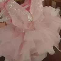 لباس عروس پفی کودک جدید صورتی خیلی کمرنگ  تا۱سال|لباس|نظرآباد, نظرآباد|دیوار