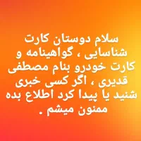 مفقودی مدارک خودرو و شناسایی