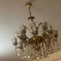 لوستر برنزی ۸شاخه ۱۶ شعله