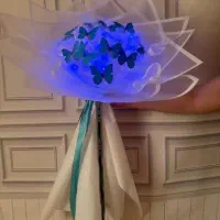 باسلام دسته گل پروانه ای|گل مصنوعی|یاسوج, |دیوار