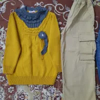 چند دست لباس نو و در حد نو دخترانه