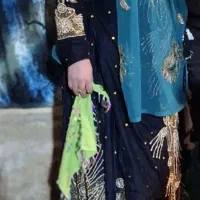 لباس محلی  بختیاری سنگ دوزی کاردست