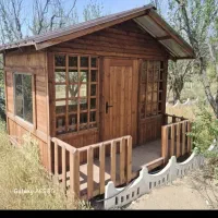 فروش یک عدد کلبه کانس چوبی با برق کشی چوب روسی