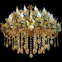 لوستر۲۴.شعله‌بالاله وآویز (آویزپرطاووسی  )