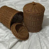 سبد بافتنی حصیری|صنایع دستی و سایر لوازم تزئینی|شوشتر, |دیوار