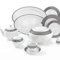 سرویس چینی زرین ۱۸ نفره|ظروف سرو و پذیرایی|تربت‌حیدریه, باغ ملی|دیوار