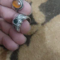 انگشتر نقره و نگین