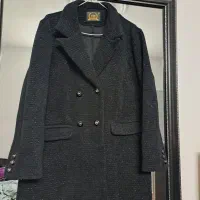 پالتو مشکی لمه دار سایز ۴۶،۴۸