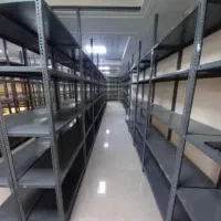 قفسه پیچ و نبشی طوسی