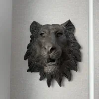 مجسمه شیر دیواری|مجسمه، تندیس، ماکت|مشهد, هفت تیر (حافظ)|دیوار