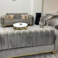 مبل راحتی مکانیزه  چستر و میز ناهارخوری ست