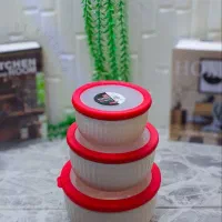 ظروف 3 تیکه کاپریس|ظروف نگهدارنده، پلاستیکی، یک‌بارمصرف|آفتاب, |دیوار