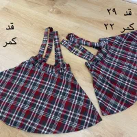 دامن پیشبندی  یلدایی دخترانه ست مادر و ۲ دختری