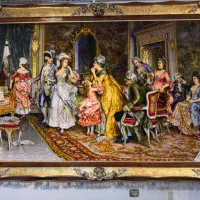 تابلو فرش مهمانی کاترین ۱.۸۰ در ۱.۲۰