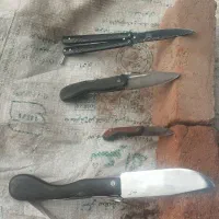 چهار عدد جاقو اصل زنجان دسته استخوان|کوهنوردی و کمپینگ|اردبیل, |دیوار