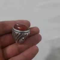 انگشتره عقیق دست ساز