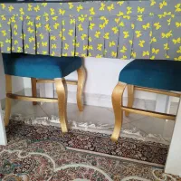 میز  ناهار خوری ۴نفره همراه با کاور روی میزوصندلی