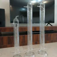 عرق گیر گلابگیر کندانسور تقطیر مبرد پیرکس  شیشه ای