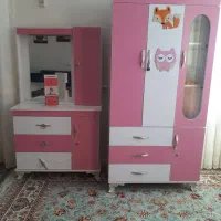 ست اتاق خواب کودک دخترانه|تخت و سرویس خواب|دهدشت, |دیوار