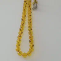 تسبیح کهربا ۳۳ تایی دانه درشت