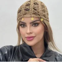 کلاه توری قلاب بافی